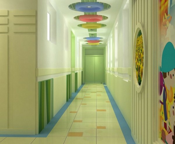 kindergarten interiors beautiful corridor