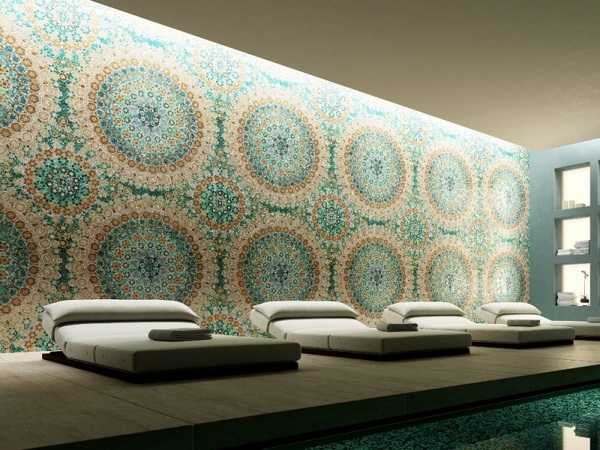 Mosaic tiles green ideas different patterns oak furnishings