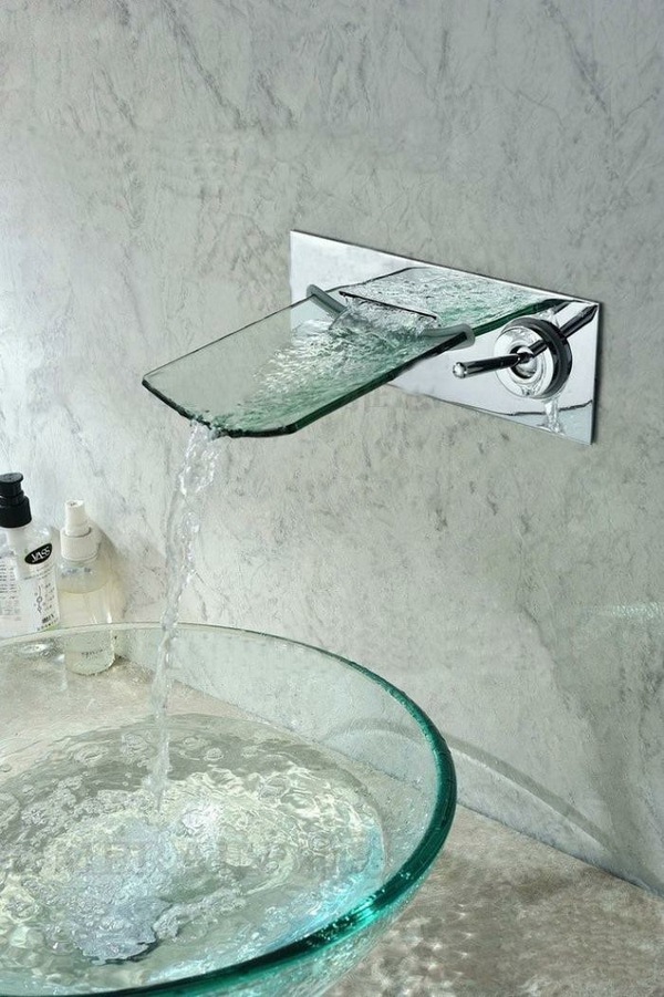 Glass sink modern