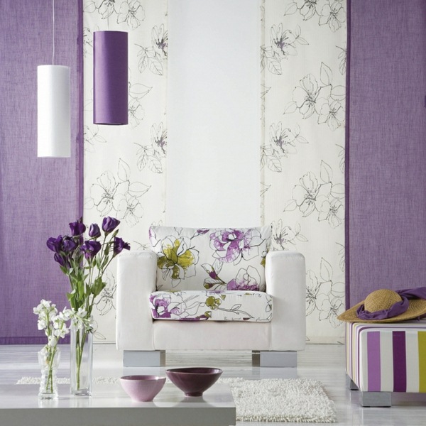 net curtains curtain fabrics curtains purple floral ornaments natural fiber armchairs sofa