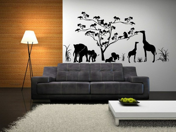 Decorating ideas living room wall ideas wall stickers