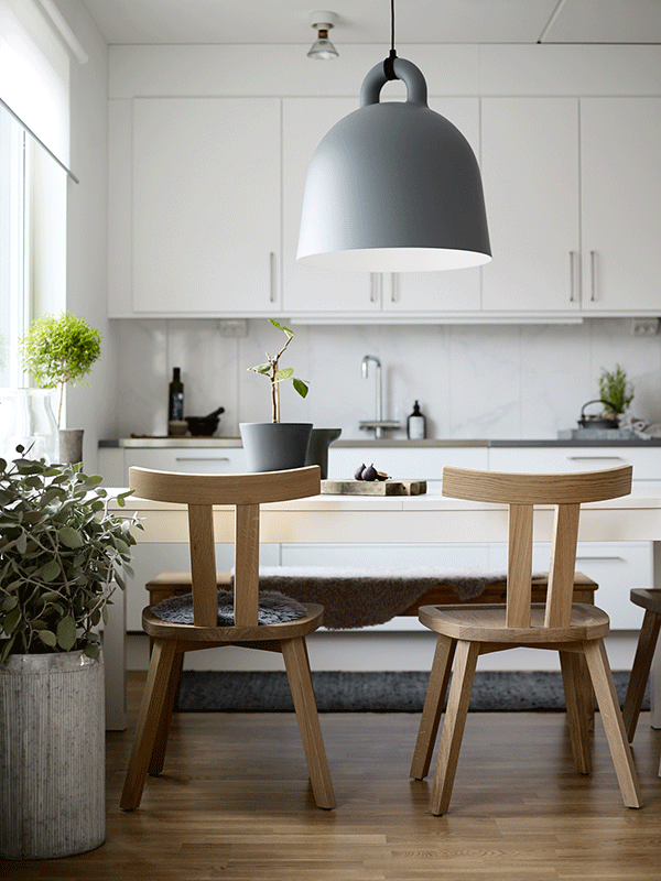 Natural simplicity in a new apartment near Stockholm