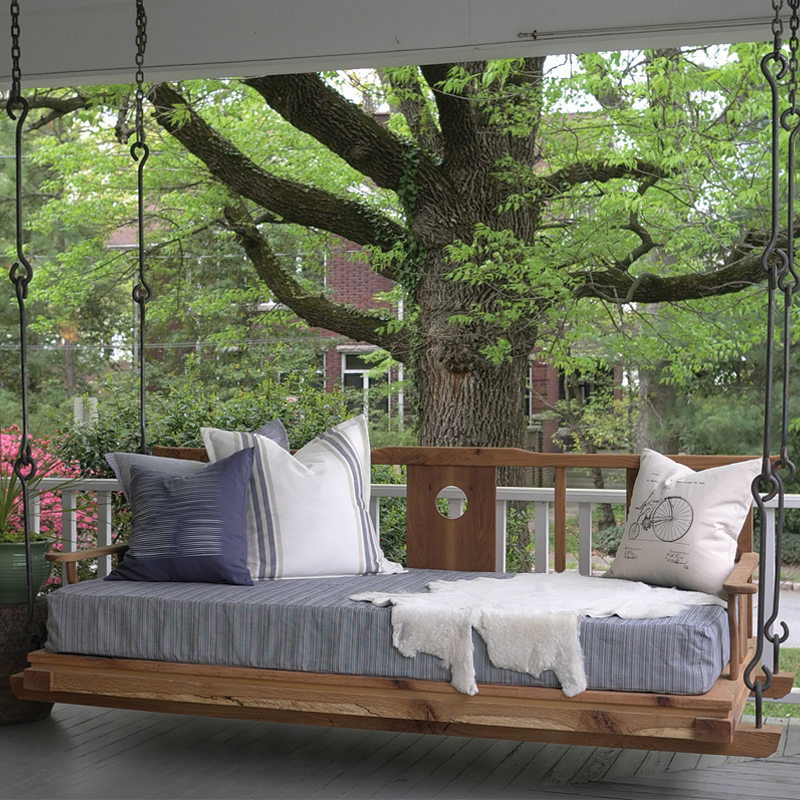 Layered hanging bed