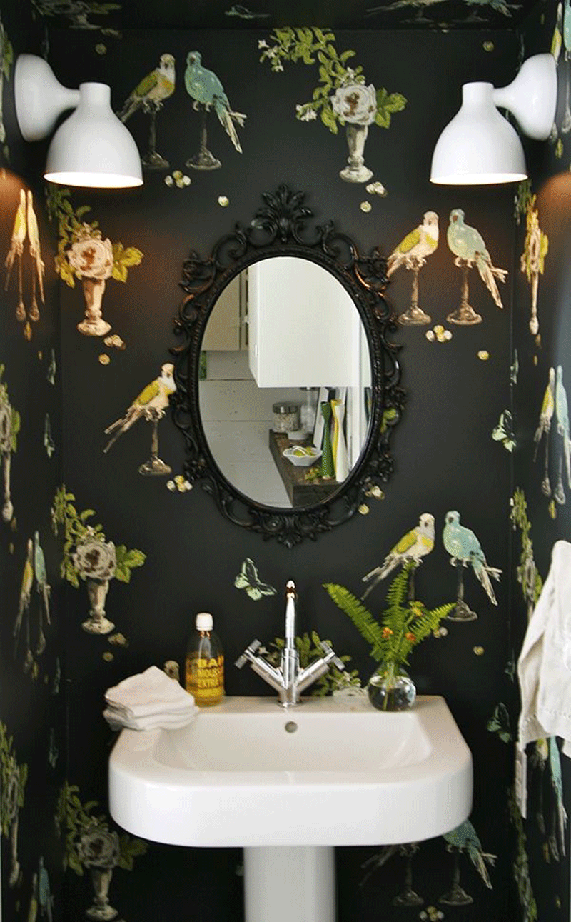 Nature bathroom wallpaper7
