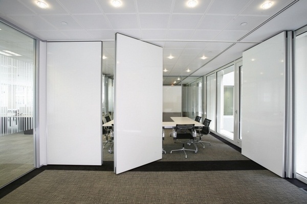 Folding white brown modern functional working space inside Office carpet