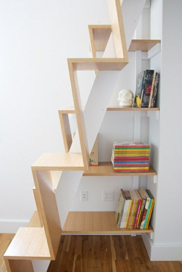 creative space saving staircase in the house