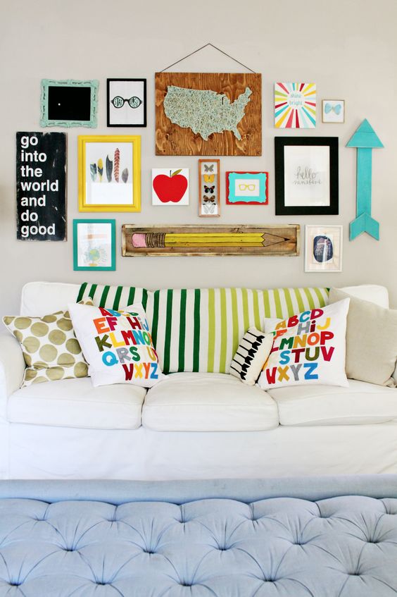 bold back to school gallery wall