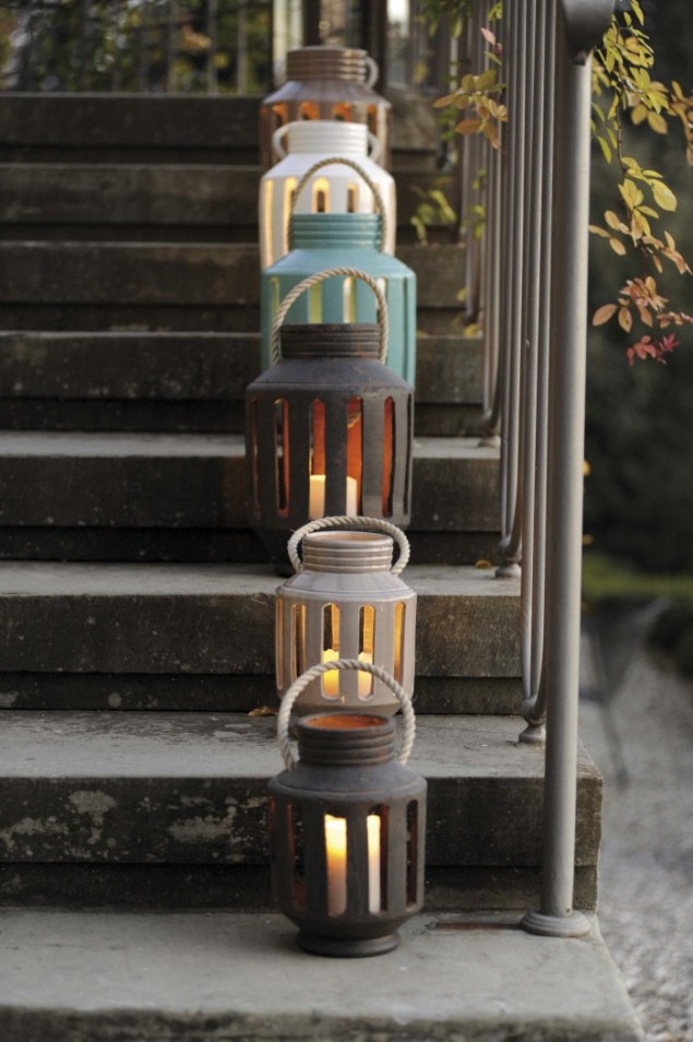 Virginia Casa Lanterna Range of Earthenware Lanterns from Kensington Design