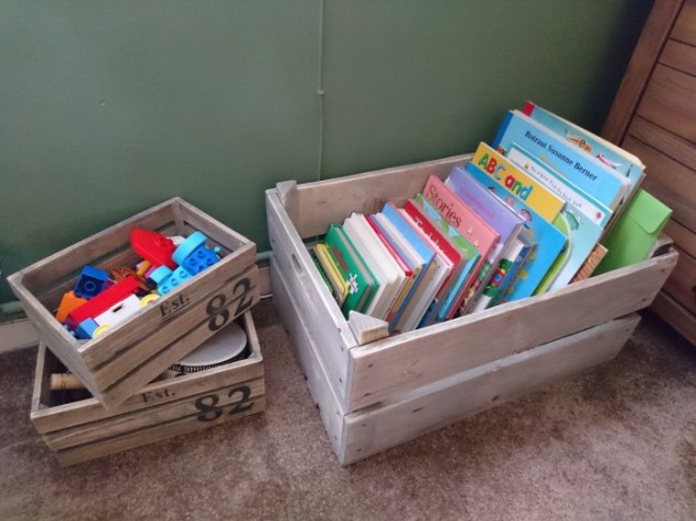 Stylish Toy Storage in Vintage Style crate from Also Home