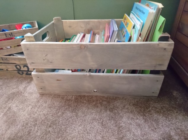 Stylish Toy Storage in Vintage Style crate from Also Home 2