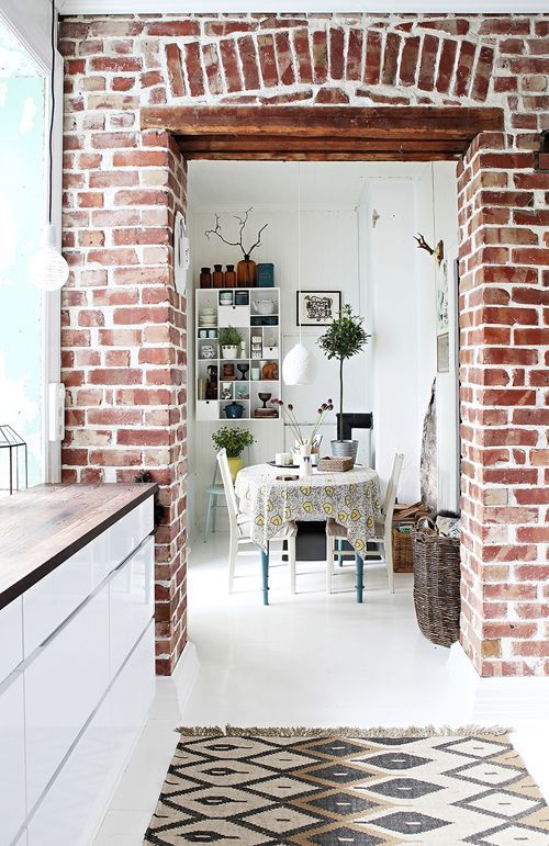 Lovely techniques to include brick into your design