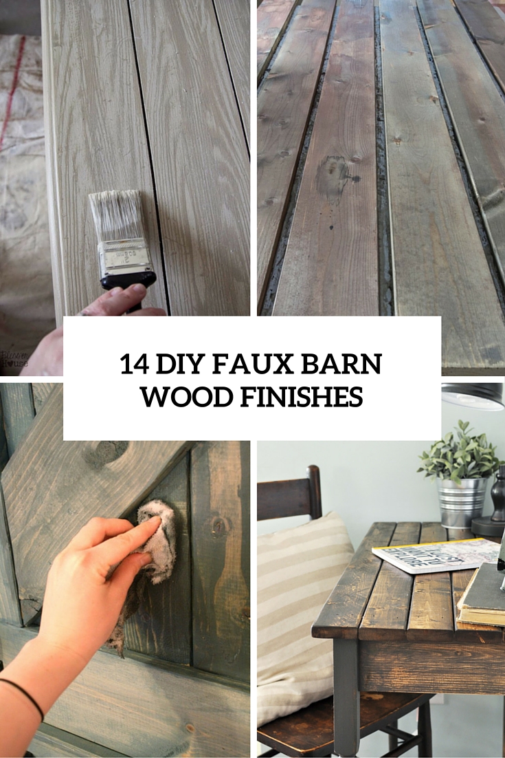 14 diy faux barn wood finishes cover