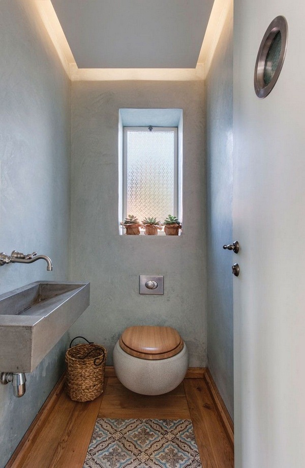 Guest wc make small bathroom murals shower stall floor plan 3d visualization