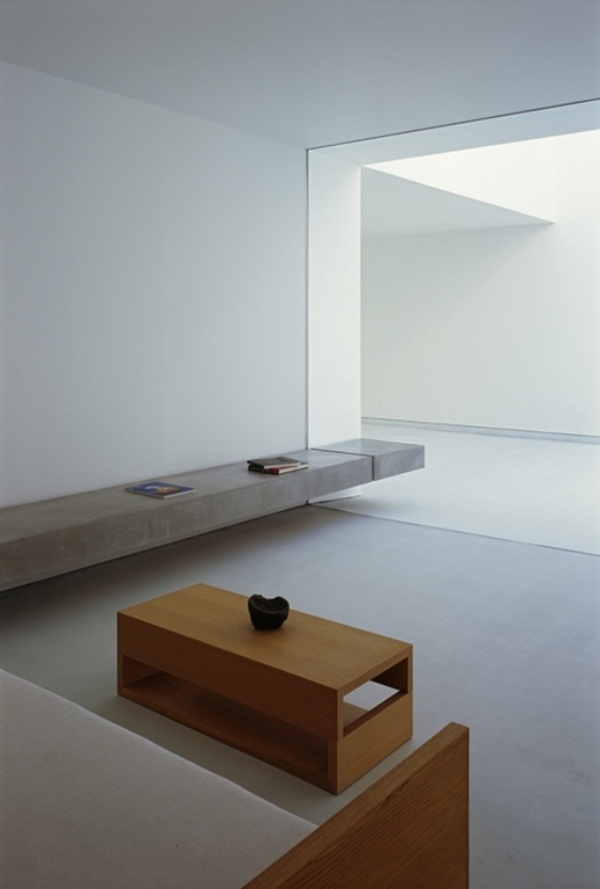 modern minimalist house concrete Japanese architects white