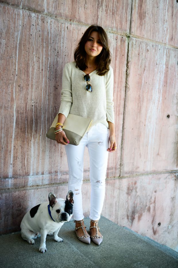 White Jeans for Spring and Summer: 17 Lovely Outfit Ideas (Part 2)
