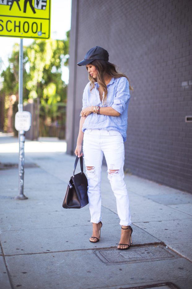 White Jeans for Spring and Summer: 17 Lovely Outfit Ideas (Part 2)