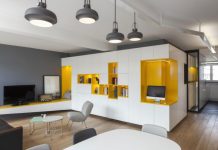 Cosy Yellow Apartment Decorating by Agence Glenn Medioni, Paris, France