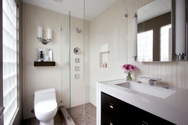 make guest toilet Wall lamp modern bath faucet shower room window