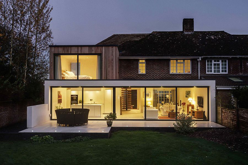 Previous Property With Modern day Extension by Adam Knibb Architects