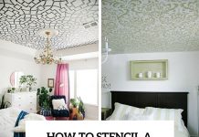 How To Stencil A Ceiling: 9 Easy And Trendy DIYs