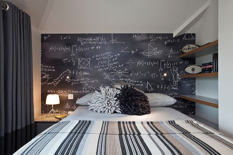 Inventive Bedrooms with Chalkboard Walls And Inspirational Messages