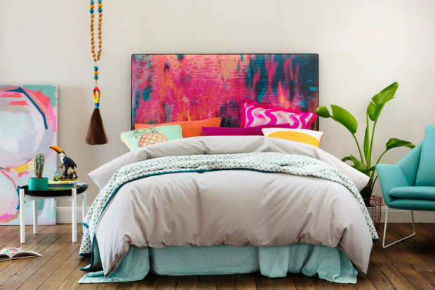 This has several inspirational summer bedroom ideas with the colorful headboard and whimsical tassel accent. Summer Bedroom Ideas Inspirational Summer Bedroom Ideas summerbedroom koket love happens