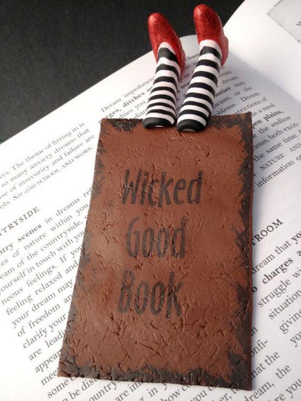 bookmarks make even of thick paper brown