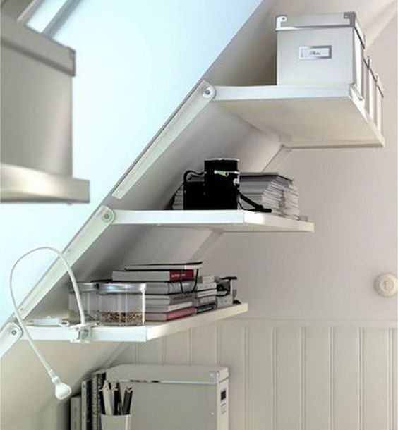 shelves ideal for an attic space