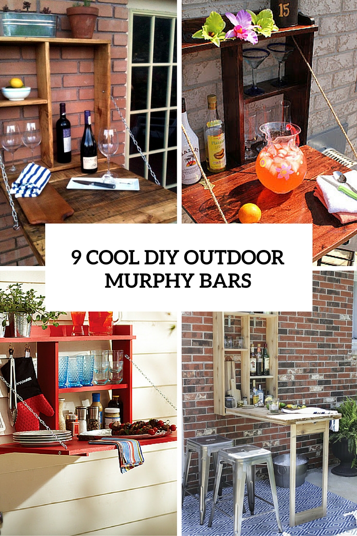 9 Amazing DIY Outdoor Murphy Bars For Refreshing Outside