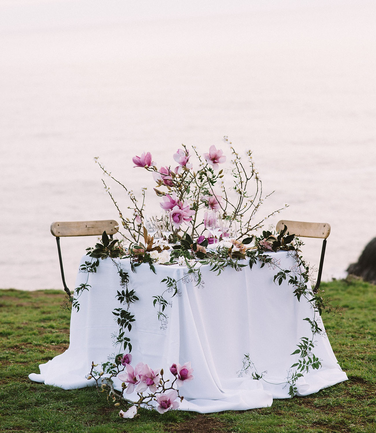 orchid tablescape