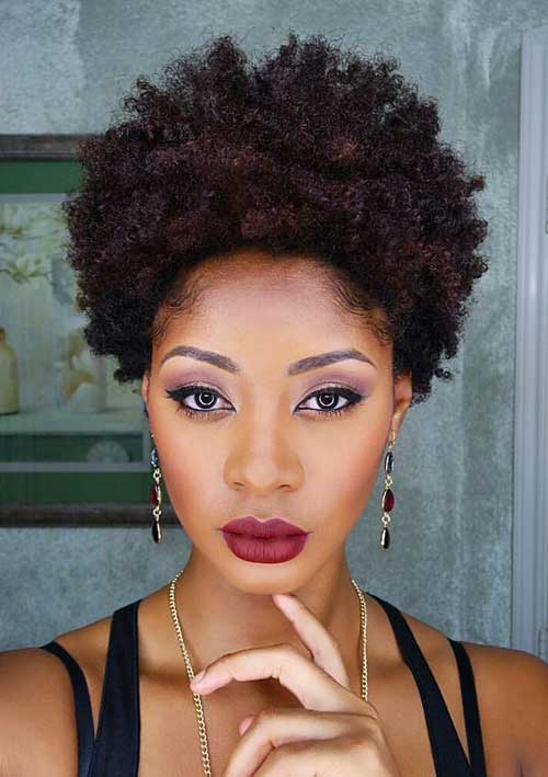 Short Natural Hairstyles for Black Women-11