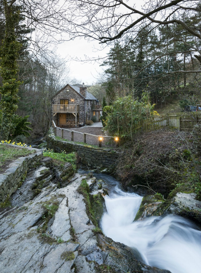A Water Mill Transformed into a Modern Residence