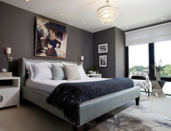 wall-picture-gray-colored-bedrooms-innovative-model-above-the-bed
