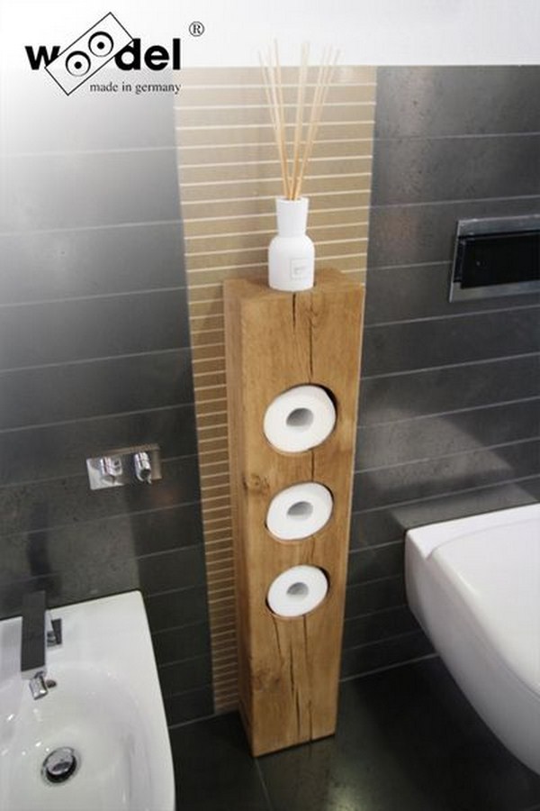 toilet paper roll holder with cover