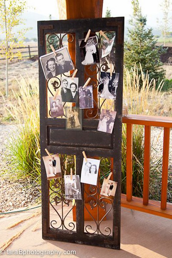 vintage in memory of wedding ideas to display pictures of those who have passed
