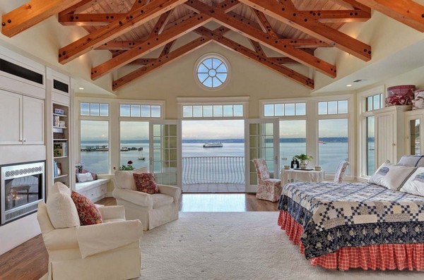 14-bedroom-interior-design-with-ocean-sea-view-panoramic-windows-bed-white-ceiling-beams