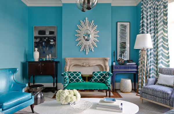 15 Scrumptious Turquoise Living Room Ideas