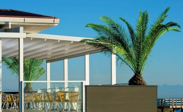 Sunscreen house aluminum fabric covering roof