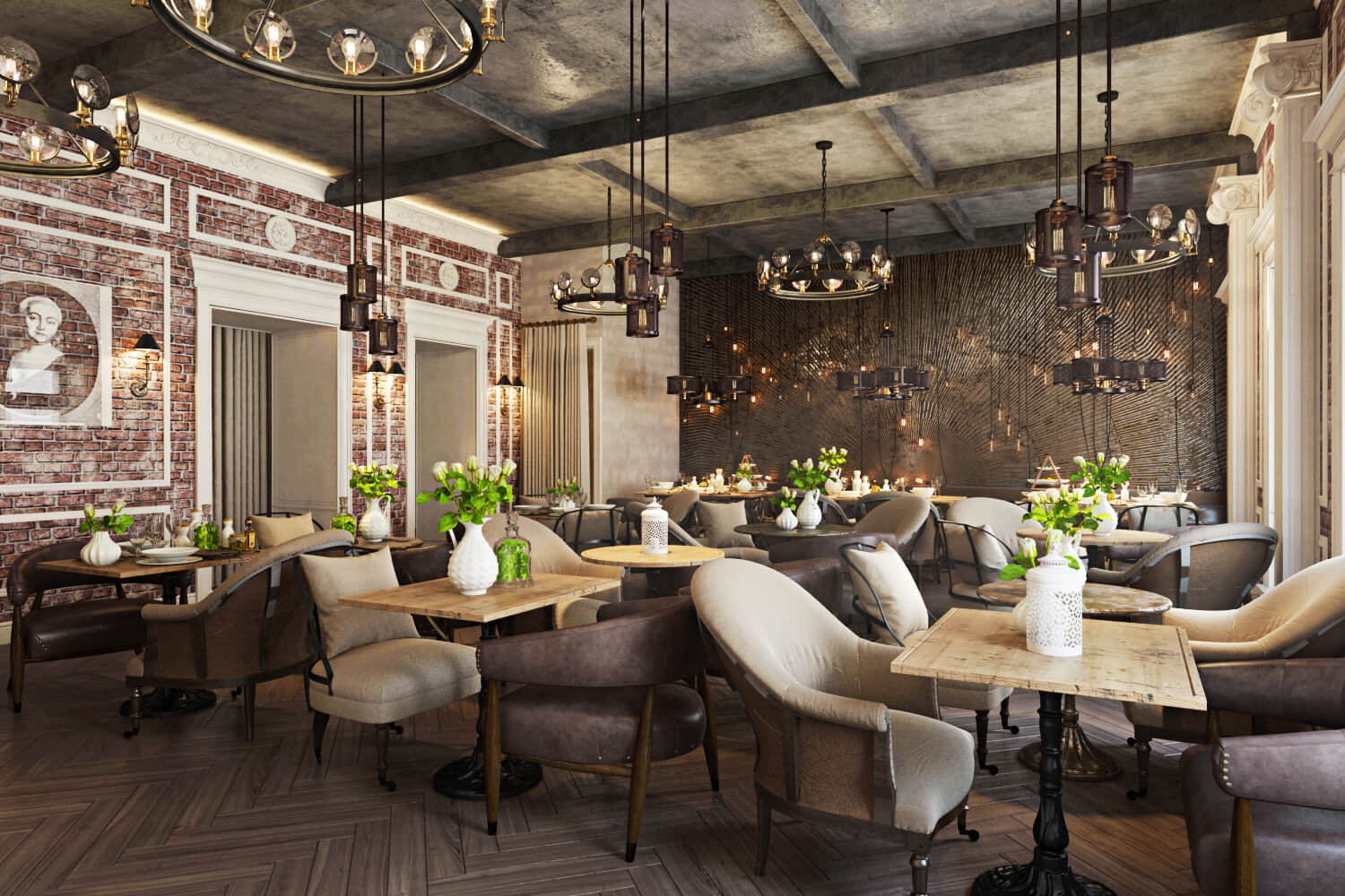 Stunning Restaurant Interior Design The Chic Of Original Decor10 Blog