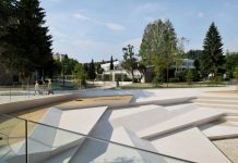 ENOTA sculpts pedestrian area for Slovenian garden city