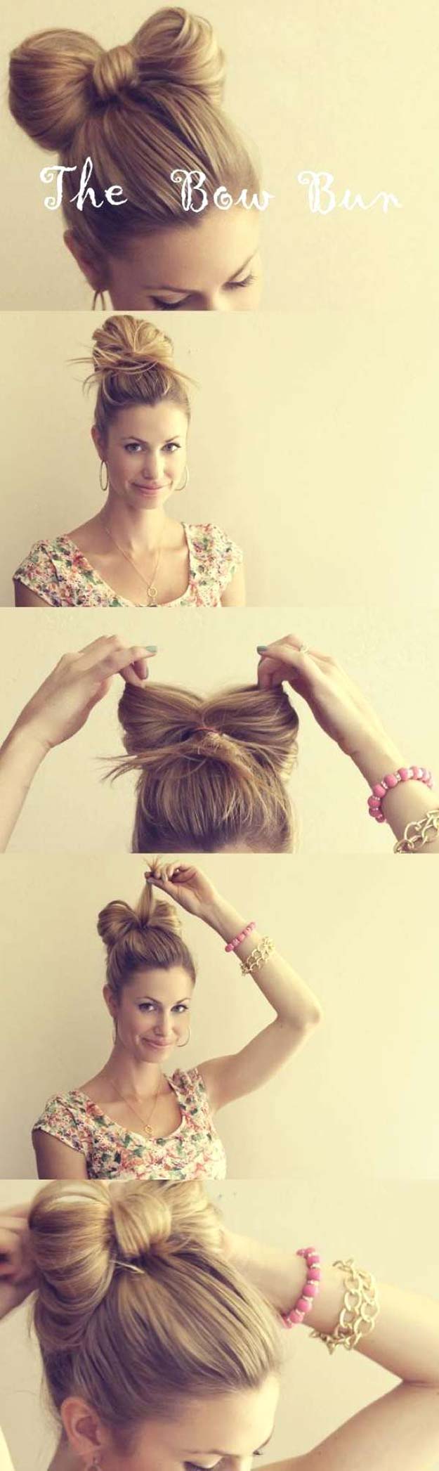 Cool and Easy DIY Hairstyles - The Hair Bow - Quick and Easy Ideas for Back to School Styles for Medium, Short and Long Hair - Fun Tips and Best Step by Step Tutorials for Teens, Prom, Weddings, Special Occasions and Work. Up dos, Braids, Top Knots and Buns, Super Summer Looks http://diyprojectsforteens.com/diy-cool-easy-hairstyles