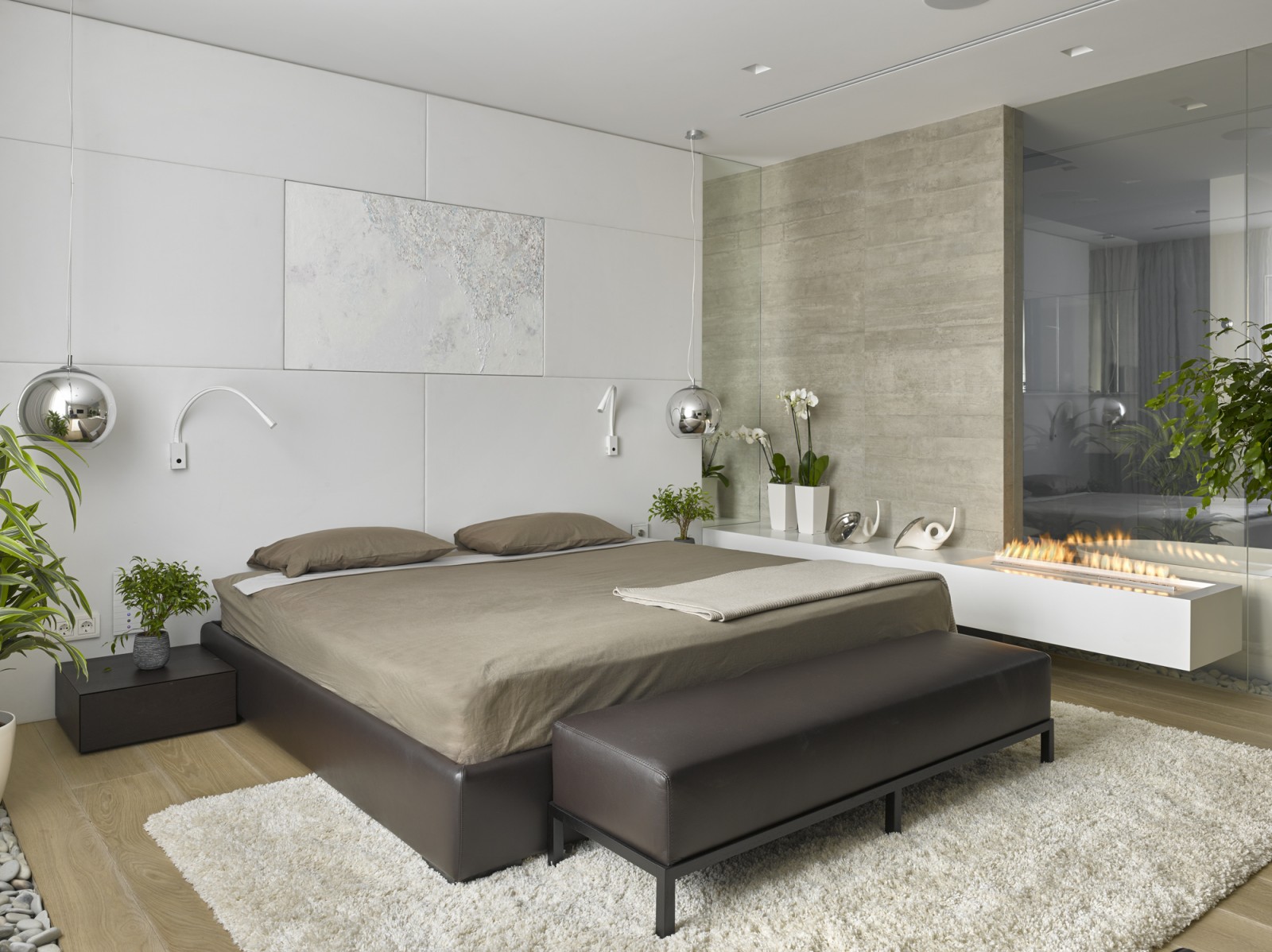 Elegant modern bedroom idea from Alexandra Fedorova