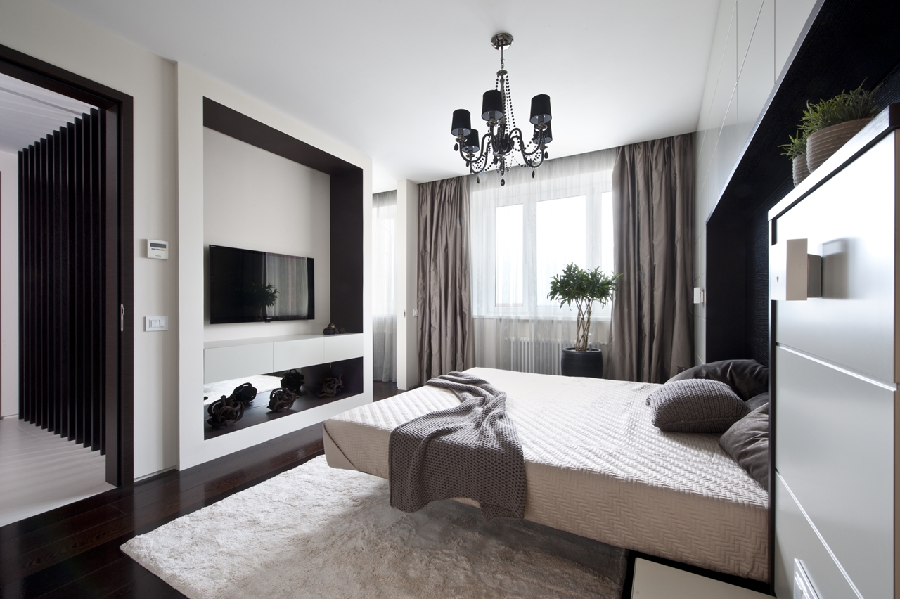 Modern small bedroom by Alexandra Fedorova