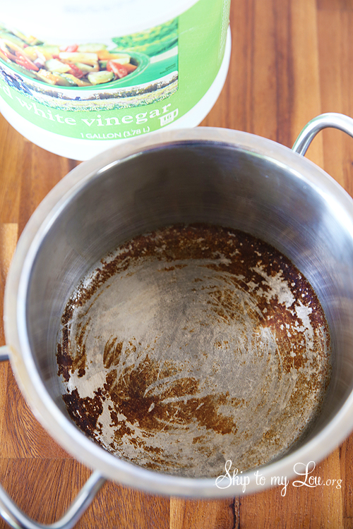 Cleaned Your Burnt Pot With Vinegar