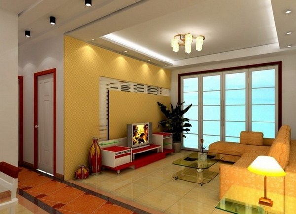 Living ideas with yellow A creative features