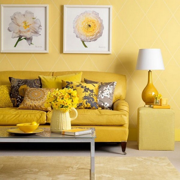 Living ideas with yellow A striking еinrichtung