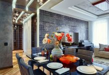 Contemporary-Style Family Interior in Brownish Hues