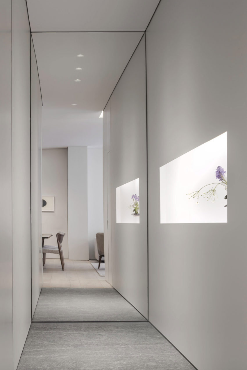 First apartment in Tadao 01 850x1275 Peaceful and Elegant Apartment Designed by 152 Elizabeth Located in New York, USA