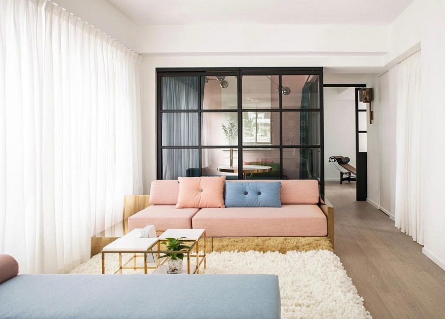 Adaptable Apartment Revamp Embraces both Pastels and Dazzling Jewel Tones!