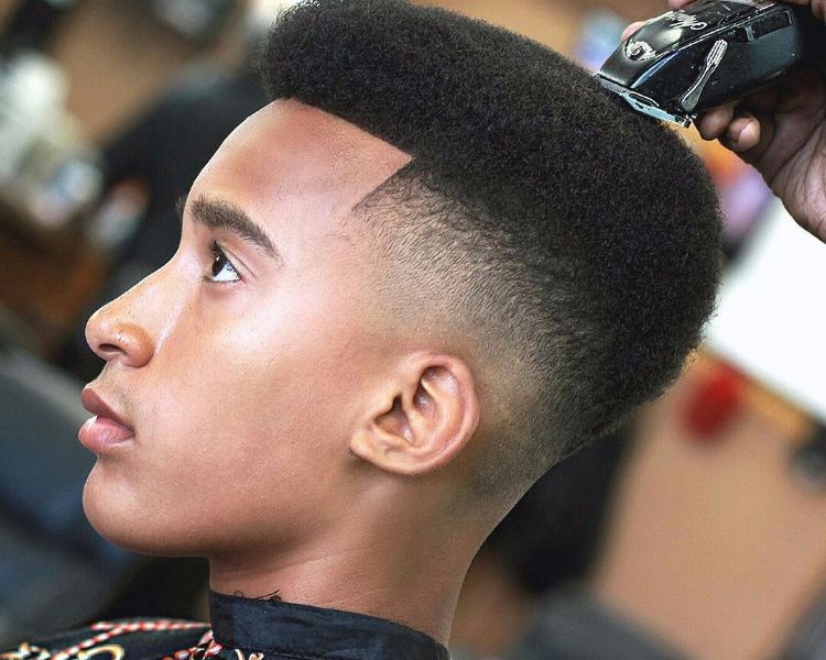Undercut-men hairstyles-afro-haircut-young-texture